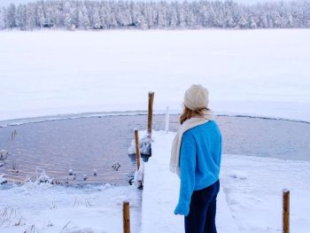 Private Finnish Sauna and Ice Fishing with Lappish Lunch